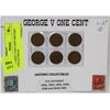 Image 1 : 6 GEORGE V ONE CENT HISTORIC COLLECTIBLES