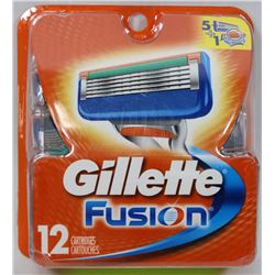 GILLETTE FUSION 12PK BLADE REFILLS