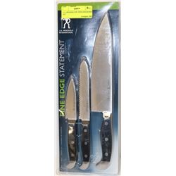 J.A. HENCKELS 3PC FINE EDGE KNIFE SET