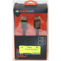 BLACKWEB 12FT PREMIUM HDMI CABLE