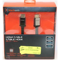 BLACKWEB 25FT PREMIUM HDMI CABLE