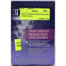 CREST 3D WHITE WHITENING STRIPS - STAIN SHIELD