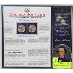 1865-1869 US PRESIDENTIAL COIN SET