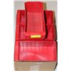 Image 1 : BOX OF 7 RED PLASTIC ORGANIZER TRAYS