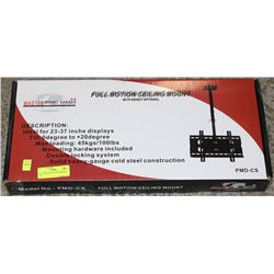 FULL MOTION TV CEILING MOUNT 2X4