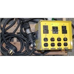 TEMPORARY POWER DISTRIBUTION UNIT FOR INDOOR USE