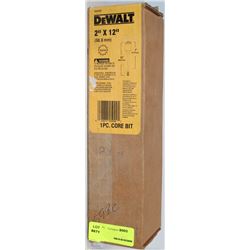DEWALT 2"X12" 1PC CORE BIT SPLINE