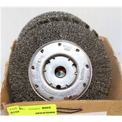 5 ASSORTED WIRE WHEEL BRUSHES