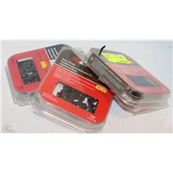 BUNDLE OF 3 ECHO SAW CHAINS IN ASSORTED SIZES