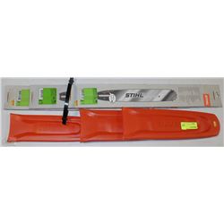 LOT OF 3 STIHL CHAIN SAW BLADE WITH COVERS