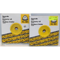LOT OF 2 KLINGSPOR ECONOMY ROLL 1"X50