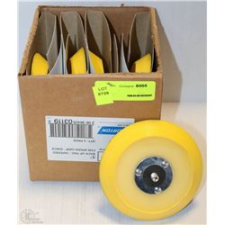 BOX OF NORTON 5" TAPERED BACK UP PAD FOR