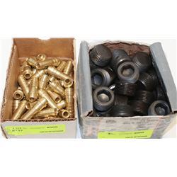 BOX OF 3/8" HOSE NIPPLES W/ A BOX OF 3/4" DRY SEAL