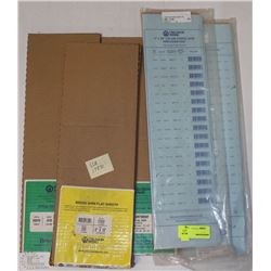 LOT OF 5"X20" COLOR CODED SHIM PRECISION PACKS AND