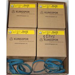 BOX OF ASSORTED KLINGSPOR SANDING BELTS