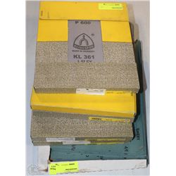 6 BOXES OF ASSORTED SANDING SHEETS