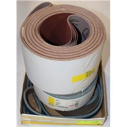 LOT OF ASSORTED SANDING BELTS