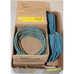 LOT OF ASSORTED SANDING BELTS