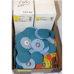LOT OF ASSORTED SANDING DISCS