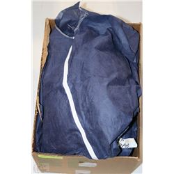 CASE OF DISPOSABLE COVERALLS UNKNOWN SIZE