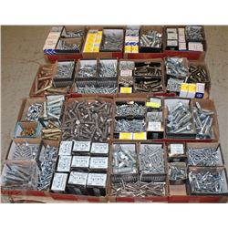 PALLET OF ASSORTED NUTS AND BOLTS