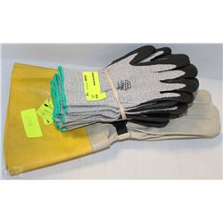 LOT OF ASSORTED WORK GLOVES