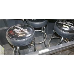 LOT OF 5 CANADIAN CLUB BAR STOOLS