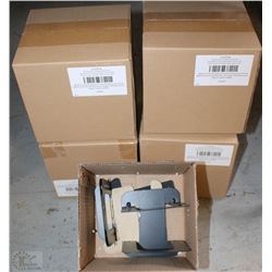 5 CASES OF BLACK STEEL BOOK ENDS