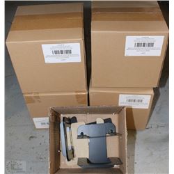 5 CASES OF BLACK STEEL BOOK ENDS