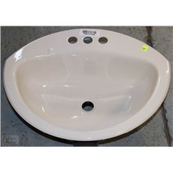 NEW CRANE CORONETTE BONE SINKS 21"X17" DROP IN
