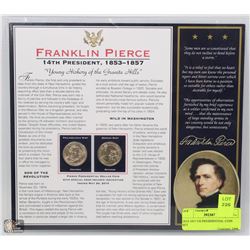 1853-1857 US PRESIDENTIAL COIN SET
