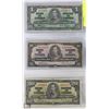 Image 1 : 1937 BANKNOTE SET $20,10,1