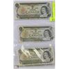 Image 1 : *1973 REPLACEMENT NOTE SET $1 CANADA X3