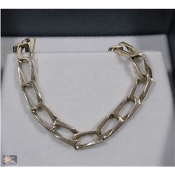 THICK CLASSIC SILVER BRACELET 8-1/2"