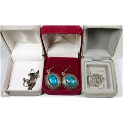 NATIVE EARRINGS LADIES 3 SETS