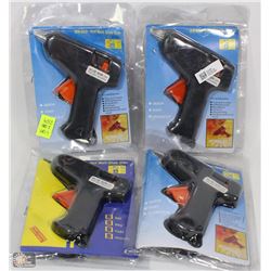 GROUP OF 4 NEW HOT GLUE GUNS