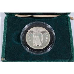 2000 IRELAND ONE PUNT .925 SILVER COIN