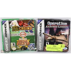 2 GAMEBOY ADVANCE GAMES IN ORIGINAL BOXES