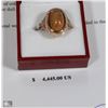 Image 1 : 14KT ROSE GOLD OPAL & DIAMOND RING WITH COA