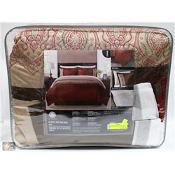 QUEEN SIZE 8 PIECE BED IN A BAG SET