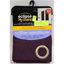 PAIR OF BLACK OUT PANEL CURTAINS 42"WIDE X 64"LONG