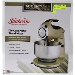 SUNBEAM DIE CAST METAL STAND MIXER - 350 WATTS