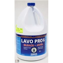 5LITRE JUG OF LAVO PRO6 COMMERCIAL BLEACH