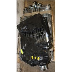 STORAGE PALLET WITH STAINLESS STEEL RACKING