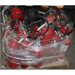PALLET OF FIRE EXTINGUISHERS *MOSTLY CHARGED*