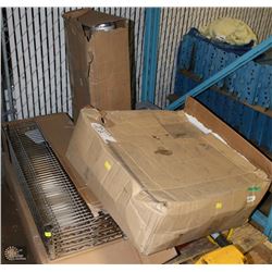 PALLET OF UNPAID STORAGE INCLUDES RACKING ETC