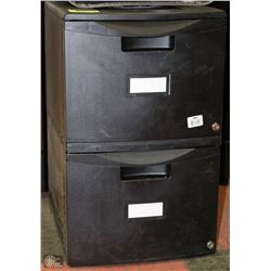 2 DRAWER FILING CABINET - KEYS IN DRAWER