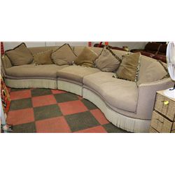 SHOWHOME 3 PIECE SOFA SECTIONAL W/ ACCENT PILLOWS