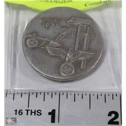 GERMAN WWII PIN 1936 MARKED ON BACK" FR.ROEDIGER