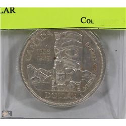 1858-1958 CANADIAN B.C SILVER DOLLAR
